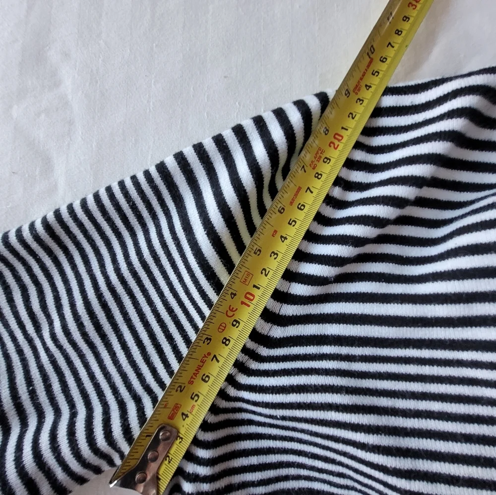 Alexandra Bartlett Black and White Striped Top - Picture 8 of 11
